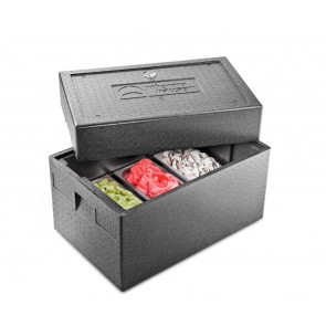 Contenitore isotermico in polipropilene porta bacinelle gelateria Modello KRBGE250