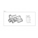 Fabbricatore di ghiaccio a cubetto cavo Deposito 37 Kg Produzione nelle 24 ore 80 Kg Modello PS82