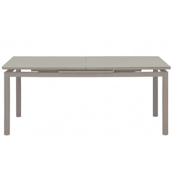 Tavolo da interno TESR Struttura in alluminio verniciato, piano allungabile in vetro temperato antigraffio Modello 1810-SD85