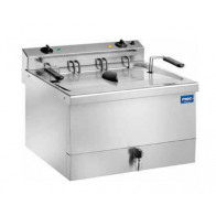 Friggitrice Elettrica Da banco con rubinetto Modello FT18B Potenza 9 KW