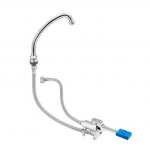 Kit rubinetto a pedale mono - acqua a pavimento con bocca girevole di erogazione a "U" MNL Modello ERMES001KIT2
