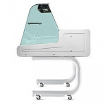 Vetrina Refrigerata statica ideale per l'esposizione di prodotti freschi alimentari Zoin Modello VR RC150PSSGR Vetro curvo Refrigerazione Statica gruppo incorporato
