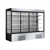 Espositore verticale murale refrigerato Zoin Modello Mauna MU1875PSVG Adatto per l'esposizione di bevande latte gastronomia fredda prodotti preconfezionati latticini Refrigerazione ventilata