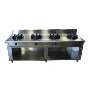 Cucina wok CI N.3 fuochi Potenza bruciatori a scelta Modello RisCu065