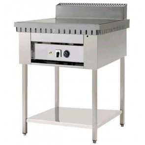 Cuocipiada elettrico su gambe in acciaio inox PL Modello CPE4T Piana in ferro Capacità 4 piadine Piana in ferro