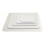 Vassoio espositivo in SAN Dimensioni mm. L 280 x P 190 x 12 h Colori disponibili: Bianco-Nero Modello VIS28