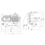 Affettatrice Affettacarne Modello Tiziano 350 Evo VCS