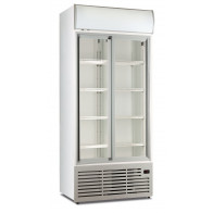 Armadio Frigo Refrigerato ventilato 2 porte con cassonetto retroilluminato Modello CL90TCSLWHITE