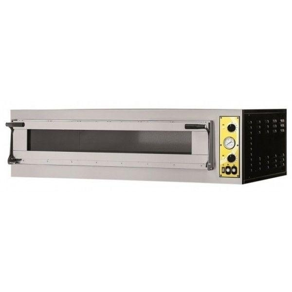 Forno Elettrico meccanico per pizza PF Modello MIZAR 6L GLASS 1 camera di cottura N. Pizze 6 (Ø cm 40) o N.3 Teglie in orizzontale 60X40