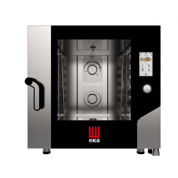 Forno elettrico combinato convezione vapore Modello MKF664TS Capacità: N° 6 teglie (600x400 mm) Potenza Kw 11.4