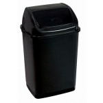 Pattumiera con coperchio basculante nero 35 LT RIF BASIC MDL - Modello 909535