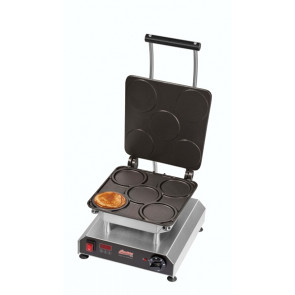 Piastra per Waffel con piastra per 5 waffel da Ø 95x11 mm Modello THERMOCOOK 1 + W-TC-PANCAKE