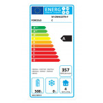 Armadio refrigerato ventilato GN 2/1 Acciaio 201 Classe energetica A Energy saving Modello M-GNH610TN-FC