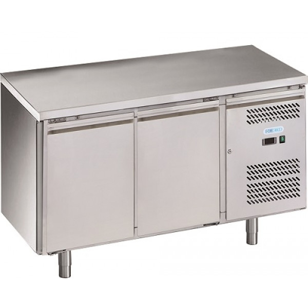 Tavolo Refrigerato due porte In acciaio inox AISI 201 ForCold  GN1/1 (cm 53 x 32,5) ventilato Modello G-SNACK2200TN-FC