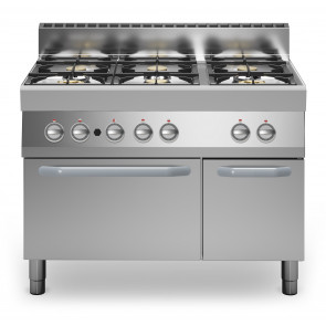 Cucina a gas 6 fuochi MDLR Forno a gas statico Modello F70110CFGB