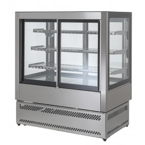 Vetrina calda per panetteria e gastronomia con 4 porte scorrevoli Modello EVOKL4PORTE120HOT