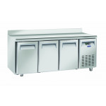 Tavolo Refrigerato Ventilato TROPICALIZZATO con  Porte autochidenti Modello QR3200SG con alzatina