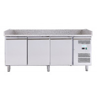 Banco Pizza refrigerato ForCold Modello G-PZ3600TN-FC in acciaio inox AISI 201 Ventilato 3 porte refrigerate