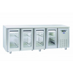 Tavolo Refrigerato Ventilato TROPICALIZZATO con  Porte autochidenti Modello QRG4100SG
