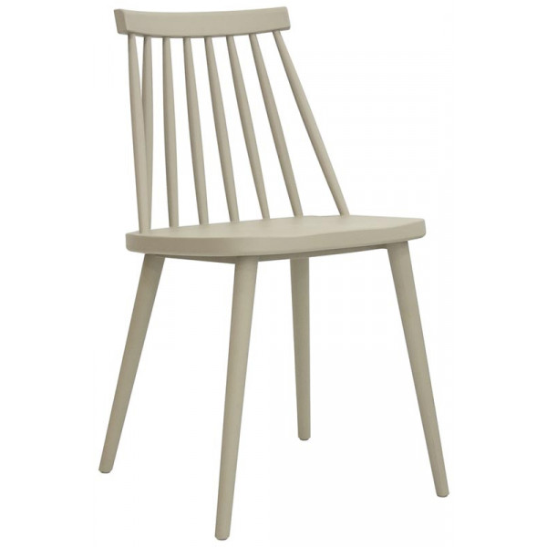 Stackable outdoor chair TESR Polypropylene frame taupe Model 1156-WAM TAUPE