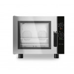 Forno elettrico a convezione con umidificatore MDLR per gastronomia Apertura a bandiera Modello GEU423