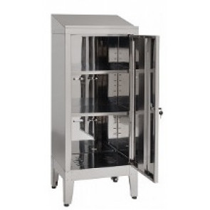 Armadio scrivimpiedi in acciaio inox IXP con ruote  n. 1 anta a battente Modello 69903430