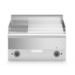 Fry top elettrico piastra 2/3 liscia 1/3 rigata cromata MDLR Modello F6060FTECLRT