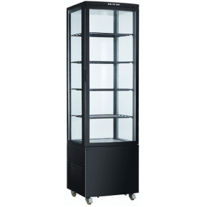 Armadio Refrigerato ventilato\espositore bibite Modello VRN235 NERA Porta a vetro