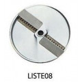 Disco per listelli ricurvi spessore 8mm DQ08 Adatto per tagli a Julienneper per Tagliaverdura Modello TITANIUM	
