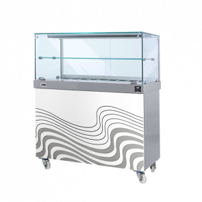 Espositore banchetto caldo SDF Vano chiuso Modello BCVG001