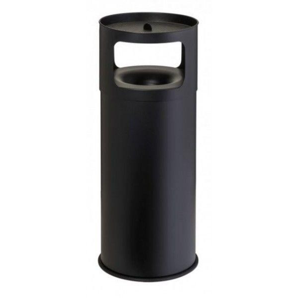 Posacenere gettacarte Antifuoco MDL in metallo verniciato con polveri epossidiche colore nero Con Sabbia Modello 775091