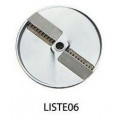 Disco per listelli ricurvi spessore 6mm DQ06 Adatto per tagli a Julienneper per Tagliaverdura Modello TITANIUM