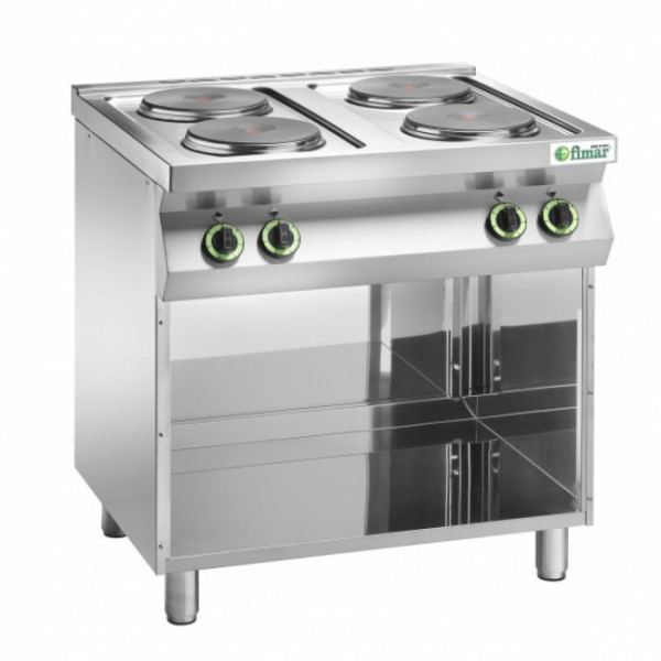 Cucina elettrica Modello CC74P 4 piastre con vano a giorno