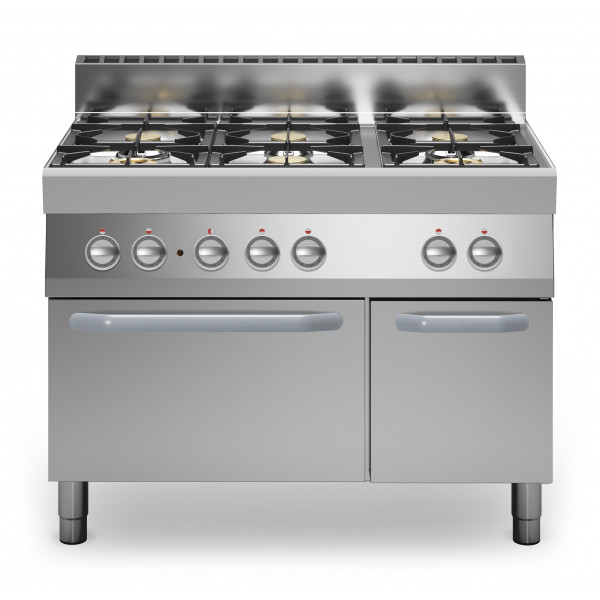 Cucina a gas 6 fuochi MDLR Forno elettrico ventilato Modello F70110CFGEB