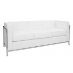Divano da interno TESR Struttura in acciaio inox, rivestimento in ecopelle Modello 618-X17D3S DISPONIBILI IN 2 COLORI