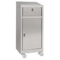 Armadio scrivimpiedi in acciaio inox IXP con ruote n. 1 anta a battente e cassetto Modello 69903430C
