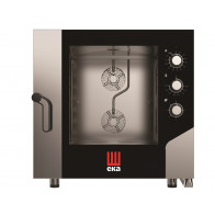 Forno elettrico ventilato a convezione con vapore Modello MKF664S CapacitĆ n.6 teglie cm 60x 40 Potenza Kw 10,4 Apertura laterale
