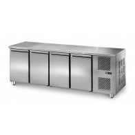 Tavolo Refrigerato quattro porte Modello TF04MIDGN In acciaio inox