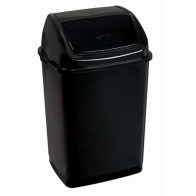 Pattumiera con coperchio basculante nero 35 LT RIF BASIC MDL - Modello 909535