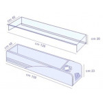 Espositore vetrina refrigerata da tavolo TCN Capacità vaschette GN vari formati Potenza kW 0,13 Modello MIDI