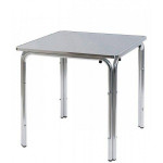 Tavolo da esterno TESR Struttuta in alluminio, piano in acciaio inox Modello 098-MTA013B
