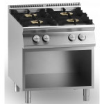 Cucina a gas MDLR 4 fuochi Vano aperto Modello CL7080PCGB