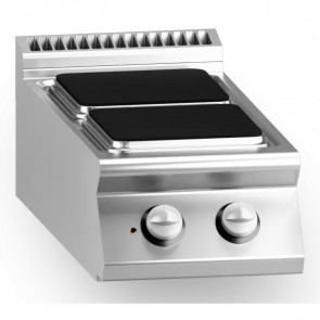 Cucina elettrica MDLR 2 piastre quadre Modello CL7040PCEQT