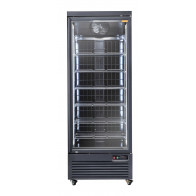 Armadio Frigo Refrigerato Modello RFG750B Porte a vetro NERO
