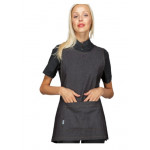 Grembiule papeete da donna 100% Cotone Nero jeans Modello 013041