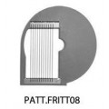 Disco per taglio a listelli PC08 - spessore 8mm - adatto per patate fritte di circa 8mm (+ disco da taglio tag08) per Tagliaverdura Modello TITANIUM