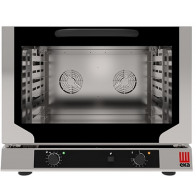 Forno elettrico ventilato a convezione con umidificazione per panetteria e pasticceria Modello EKF464N Capacità n.4 teglie cm 60x 40 Potenza Kw 3,4 Apertura a ribalta