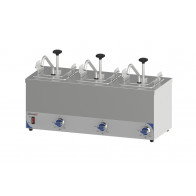 Dosatore per salse riscaldato triplo CLN Modello CPSC3