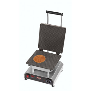 Piastra per Waffel con piastra per cialda waffle da 260x260 mm per fare "stroop" tipico olandese Modello THERMOCOOK 1 +  W-TC-STROOP