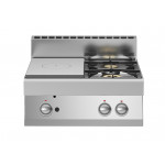 Cucina tuttapiastra a gas+2 fuochi MDLR Modello F7070TPPGFBT